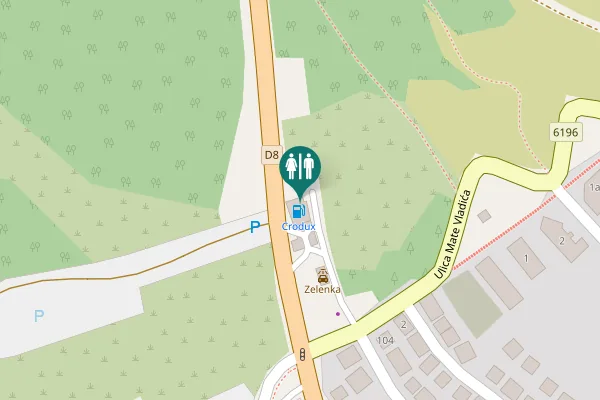 Map showing location of D8 Toilet