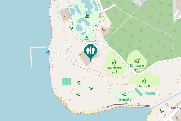 Map showing location of Una Toilet