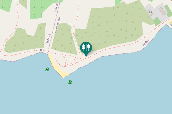 Map showing location of Blata 67 Toilet