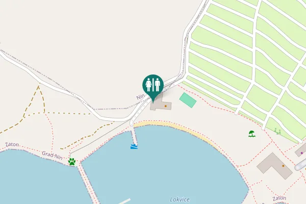Map showing location of Zaton Toilet