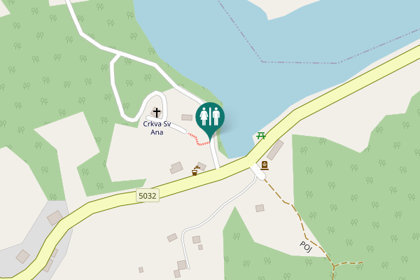 Map showing location of 5032 Toilet