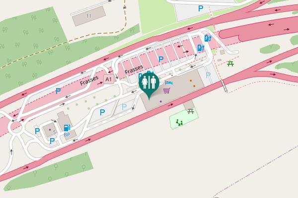 Map showing location of 3 Toilet