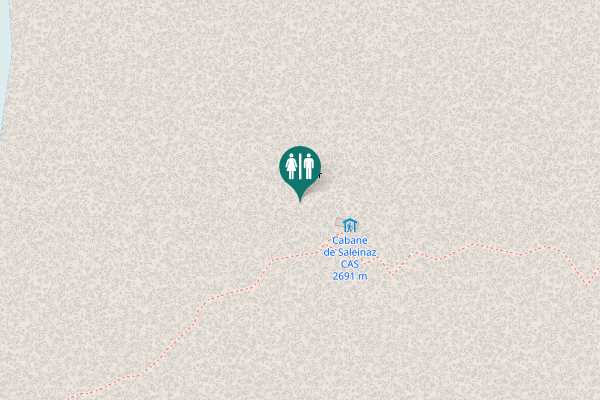 Map showing location of par la Moraine 1 Toilet