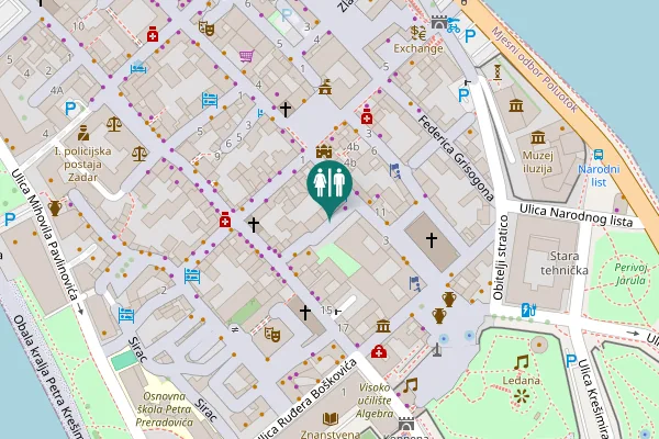Map showing location of Rivnica Ulica 4 Toilet