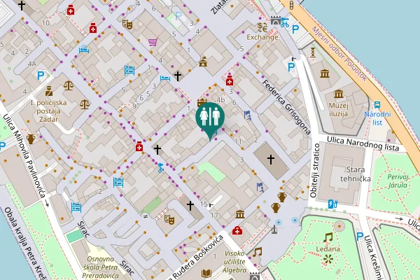 Map showing location of Rivnica Ulica 4 Toilet