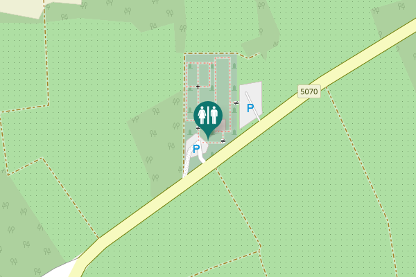 Map showing location of 5070 Toilet