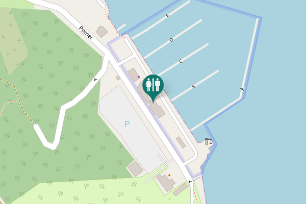 Map showing location of Pomer 26A Toilet