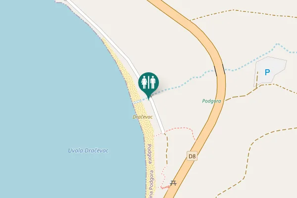 Map showing location of D8 Toilet