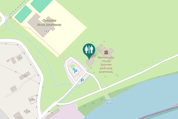 Map showing location of Ulica braće Radića 147 Toilet
