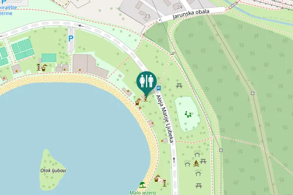 Map showing location of Aleja Matije Ljubeka 21 Toilet