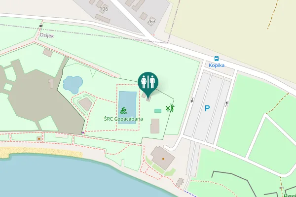 Map showing location of Biljska cesta 1e Toilet