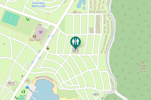 Map showing location of Nr. 7