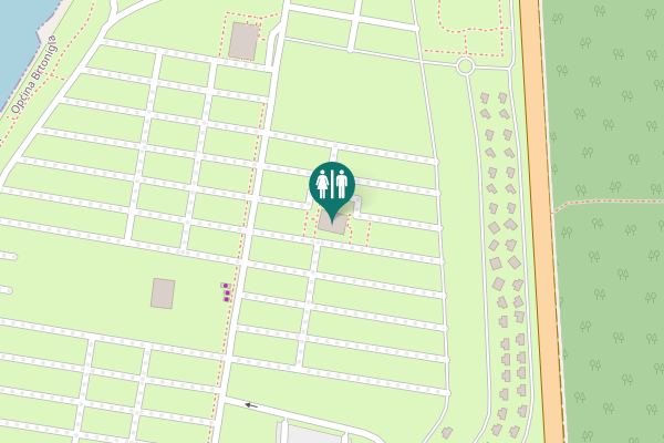 Map showing location of D75 132a Toilet
