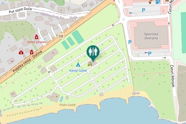 Map showing location of Vukovarska cesta 7 Toilet