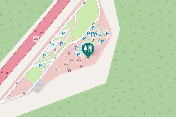 Map showing location of A5 Toilet
