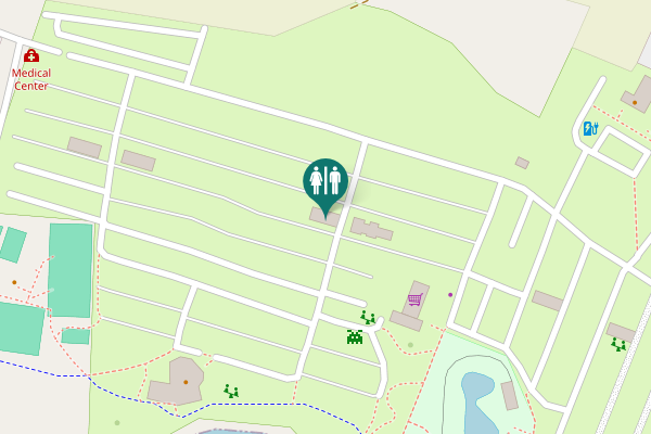 Map showing location of 5105 6 Toilet