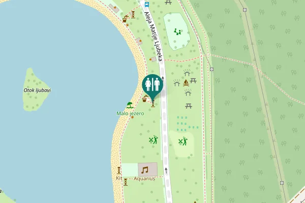 Map showing location of Aleja Matije Ljubeka 21 Toilet