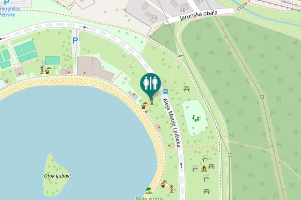 Map showing location of Aleja Matije Ljubeka 21 Toilet