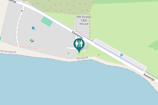 Map showing location of Kastanija 0000 Toilet