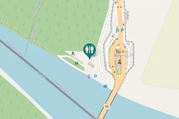 Map showing location of 58 Toilet