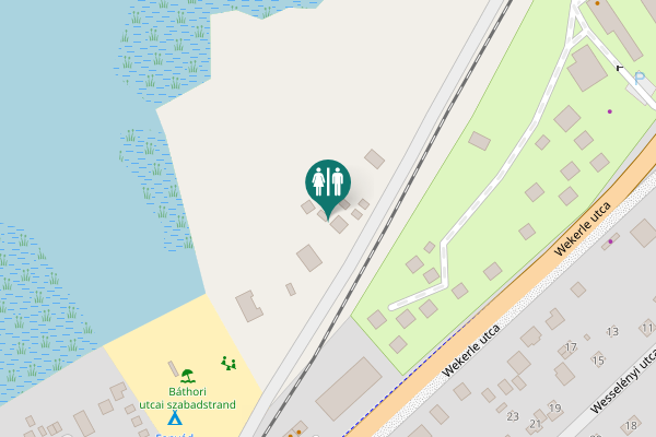 Map showing location of Fonyód Toilet