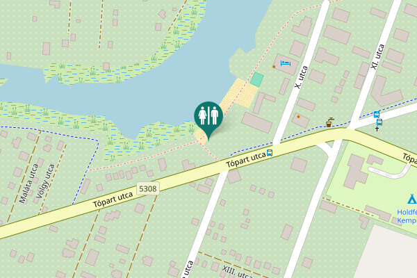 Map showing location of Tópart utca Toilet