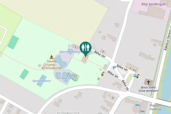 Map showing location of Béke tér 1 Toilet