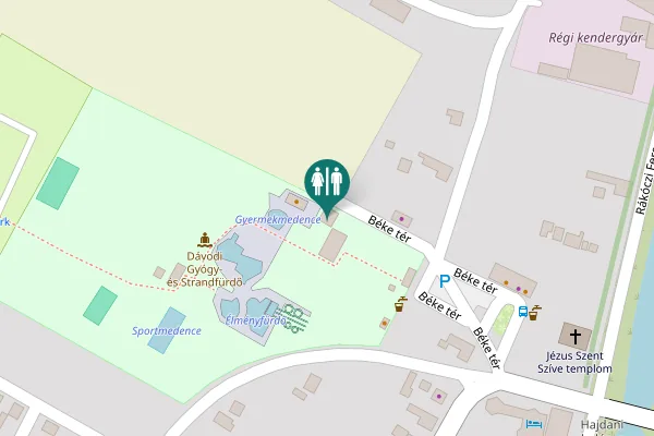 Map showing location of Béke tér 1 Toilet