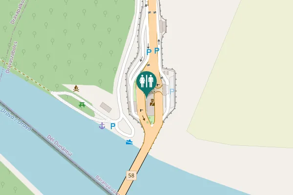Map showing location of 58 Toilet