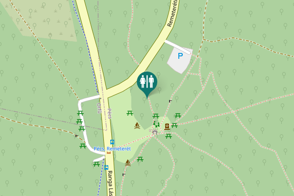 Map showing location of Remeteréti út Toilet