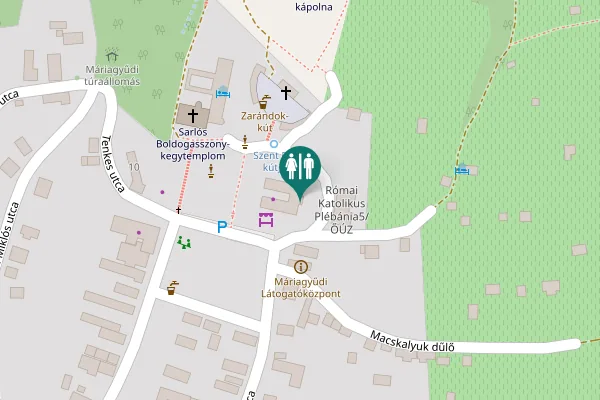 Map showing location of Siklós Toilet