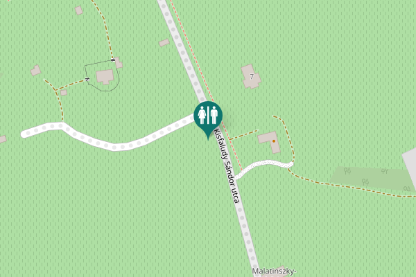 Map showing location of Kisfaludy Sándor utca 7 Toilet