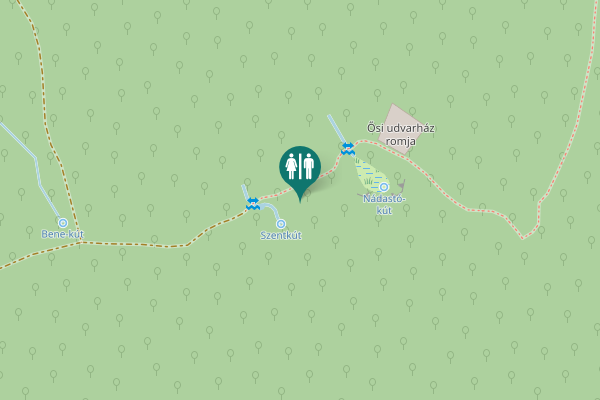 Map showing location of Monostorapáti Toilet