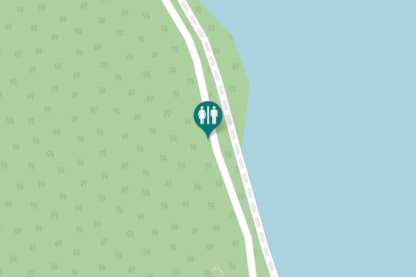 Map showing location of Dédestapolcsány Toilet