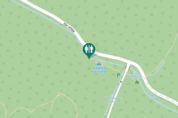 Map showing location of Vár-völgy Toilet