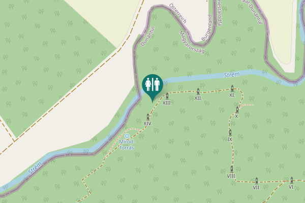 Map showing location of Fő utca Toilet
