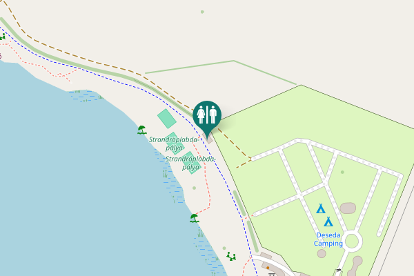 Map showing location of Kaposvár Toilet