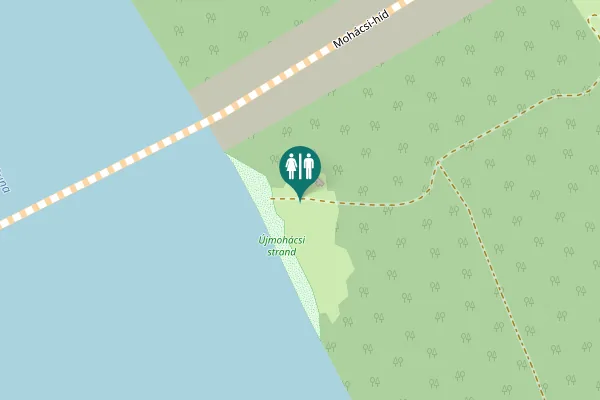 Map showing location of Mohácsi-híd Toilet