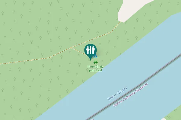 Map showing location of Dravska ulica Toilet