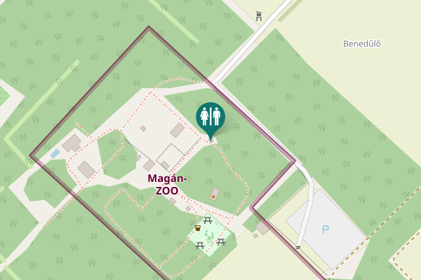 Map showing location of Benei dűlő Toilet