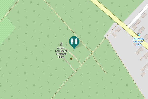 Map showing location of Fő utca Toilet