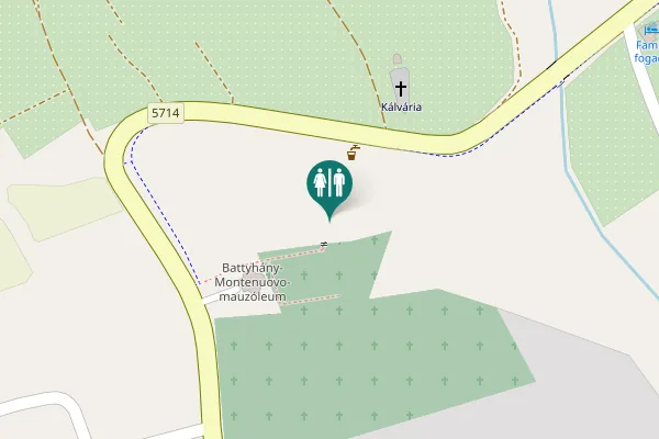 Map showing location of 5714 Toilet