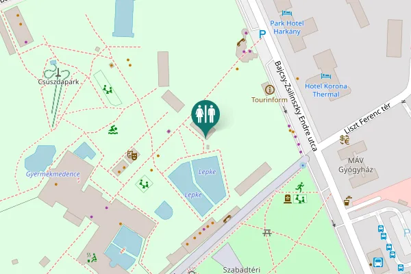 Map showing location of Kossuth Lajos utca 7 Toilet