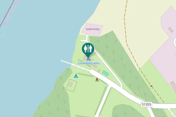 Map showing location of 51355 078/3 Toilet