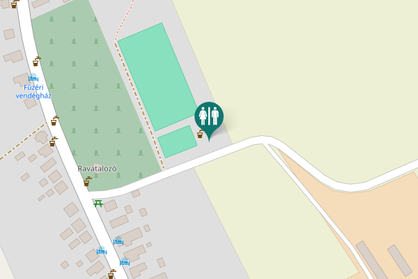 Map showing location of Füzér Toilet