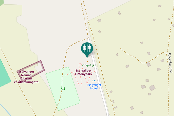 Map showing location of Falucska dűlő Toilet