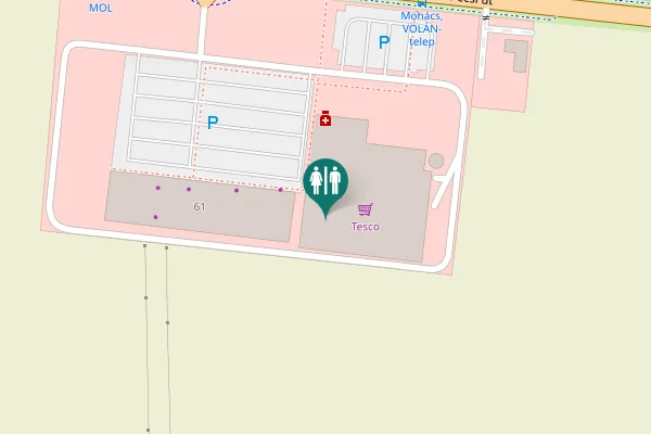 Map showing location of Pécsi út 61 Toilet