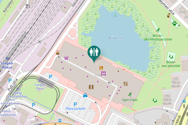 Map showing location of Kossuth Lajos sugárút 119 Toilet