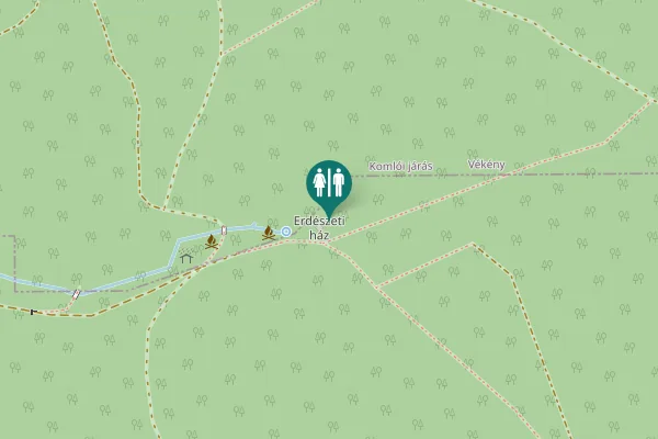 Map showing location of Vár-völgy Toilet