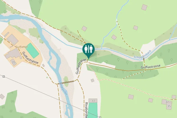 Map showing location of Gulfiastrasse Toilet